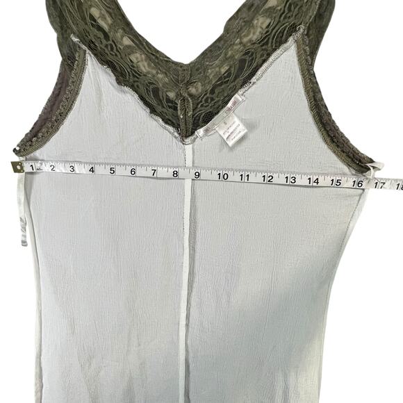 Cherish Dress Small Brown Olive Lace Elastic Waist Lined Romantic Coquette Fairy - Picture 8 of 14